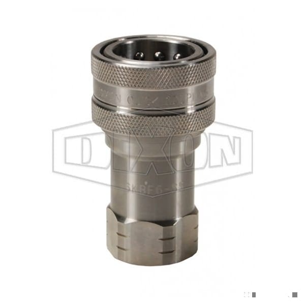 DQC K Interchange Female Coupler, 3/8 Nominal, Female BSPP, 316 SSss Steel